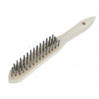 Soudure Accessoire Brosse à Main 4 Rangs Acier Bois