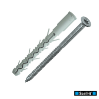 Cheville Nylon Double Expansion 10X100 avec Vis TF Torx