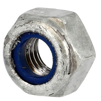 Écrou Nylstop M16 Acier 8 Galva à Chaud DIN 985