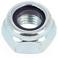 ESSBOX de 100 Écrous Nylstop M6 Acier Zingué Blanc DIN 985 (4 Plots)