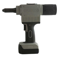 Riveteuse sur Batterie B2000 pour Rivet 2.4 à 5 Equipée 2.4/3.2/4/5