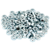 Sachet de 100 Écrous Hu M14 Acier Zingué Blanc DIN 934