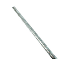 Tige Filetée M12 Pas 150 Acier 4.6 Zingué Blanc DIN 975