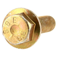 TH à Embase M6X16 Acier 8.8 Zingué Bichromaté Filetage Total DIN 6921