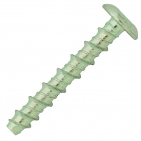 Vis Béton Tête Cylindrique Torx 6X80 Acier Zingué Blanc