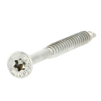 Vis Bois TF Torx 4X45 Acier Zingué Blanc