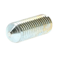 Vis Sans Tête Fendue Pointeau M2X10 Acier Zingué Blanc DIN 553