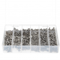 Coffret de 292 Vis TH M8-M10-M12 DIN 933 + Écrous Inox A2