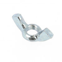 Écrou à Grandes Ailettes M16 Acier Zingué Blanc