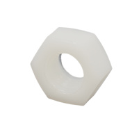 Écrou Hu M10 Nylon PA6-6 Naturel DIN 934