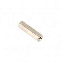 Entretoise Hexagonale M2X5 Femelle/Femelle Laiton Nickelé