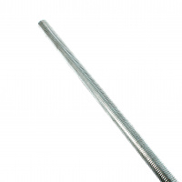 Tige Filetée M7 Pas 100 Acier 4.6 Zingué Blanc DIN 975