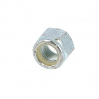 Écrou Nylstop 1/2 UNF Acier Zingé Blanc