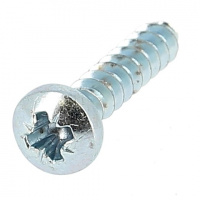 Eco-Syn for Pozidriv Button Head, Thermoplastic, White Zinc Steel