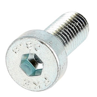TCHC Tête Basse M5X8 Acier 8.8 Zingué Blanc Filetage Total DIN 7984
