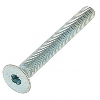 TFHC M8X40 Acier 10.9 Zingué Blanc Filetage Total DIN 7991