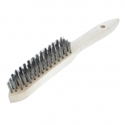 Brosse A Main 4 Rangs Inox Bois