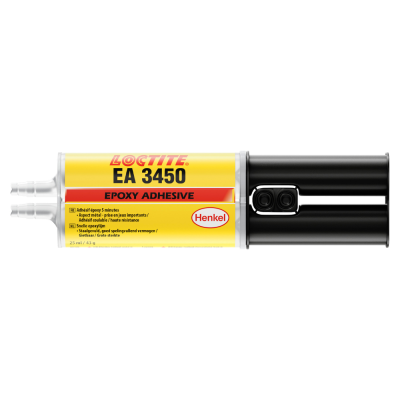 EPOXIE BI-COMPOSANT GRIS POXYMATIC ACIER LOCTITE EA 3450 SERINGUE 25ML
