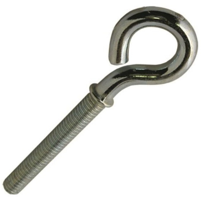 Piton à Embase M4X38 Acier Zingué Blanc