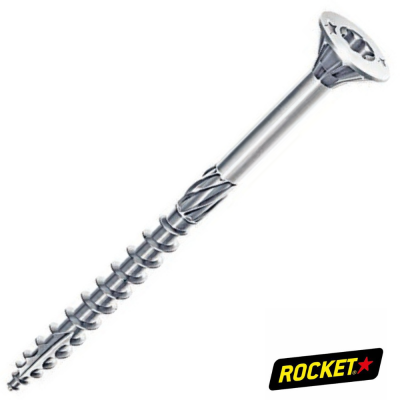 VBA ROCKET CHARPENTE TF TORX 6X260/100 Z.BLANC