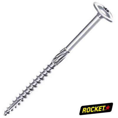 VBA ROCKET CHARPENTE TPL TORX 8X260/100 Z.BLANC