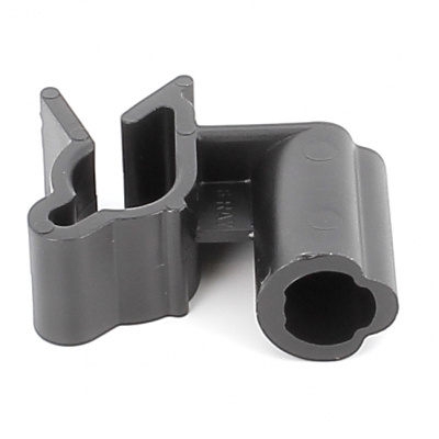 SUPPORT TUBE 1 VOIE Ø 12-16 SUR GOUJON FILETE M6 PA6 NOIR 056 081 000