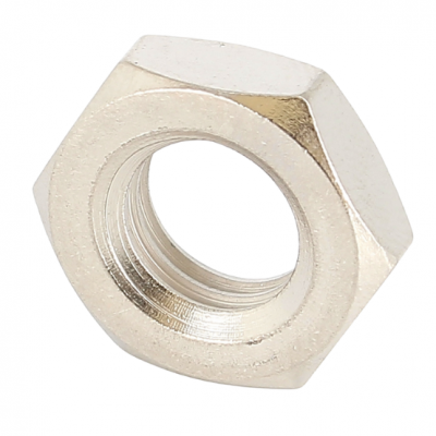 Thin Hex Nut, Hm, Nickel-Plated Brass, DIN 439