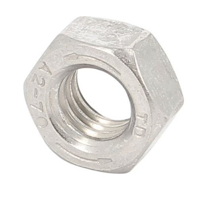 Hex Nut, A2 Stainless Steel, Left Hand Thread, DIN 934L