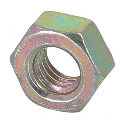 Hex Nut, Hu, Class 8 Yellow Zinc Steel, DIN 934