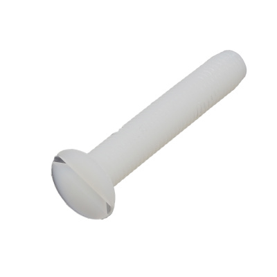 TF M8X20 NYLON PA 6-6 BLANC DIN 963