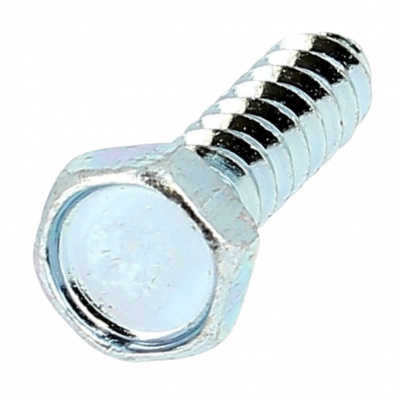 Countersunk Head Sheet Metal Screw, White Zinc Steel, DIN 7976