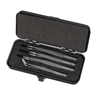 Professional SMD Tweezer set, 4 pieces