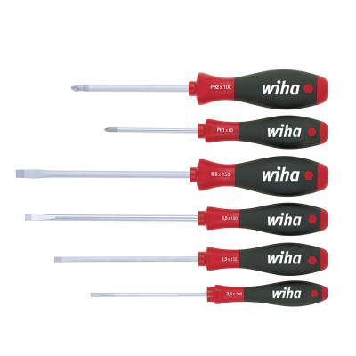 SoftFinish Slotted/Phillips Screwdrivers Set - 6 pieces