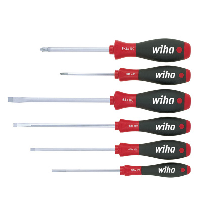 SoftFinish Slotted/Pozidriv Screwdrivers Set - 6 pieces