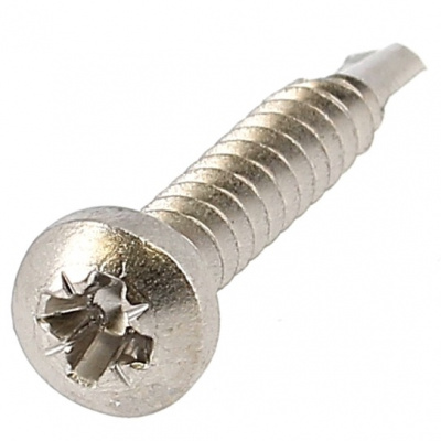 Self-drilling, Round Head, Phillips, A2 Stainless Steel, DIN 7504M