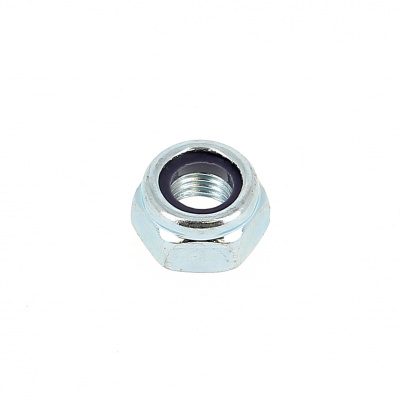 Nylstop Selflocking Hex Nut 125 thread White stainless steel