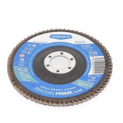 DISQUE A LAMELLES BOMBE D125 G60 GA-Z ZIRCON PRIME 5212-306.100