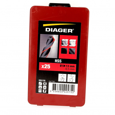 25 Hot-Rolled HSS Drill Bits
