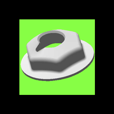 Self-Blocking Nut For Metric Stud