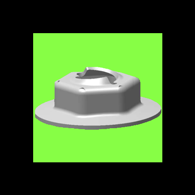 Self-Threading Nut To Screw On Smooth Stem