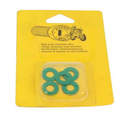 Blister pack of 5 Washers, M Series AG3 OA, Green
