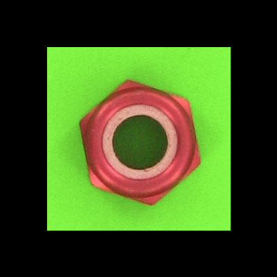 Blister pack of 5 Nuts, Nylstop Dural 2030 OA, Red