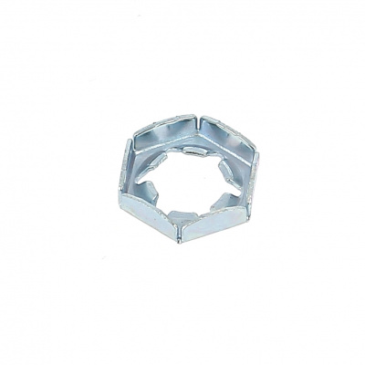 PAL Nut, White Zinc Steel, DIN 7967