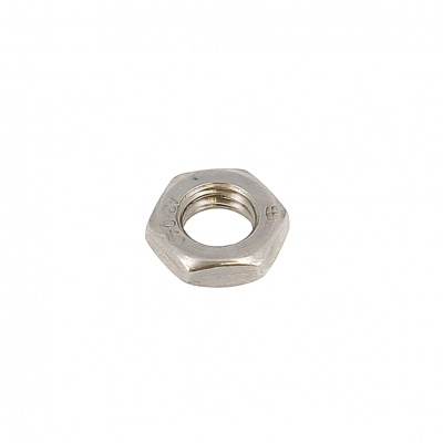 Hex jam Hm nut 100 thread stainless steel A2 DIN 439