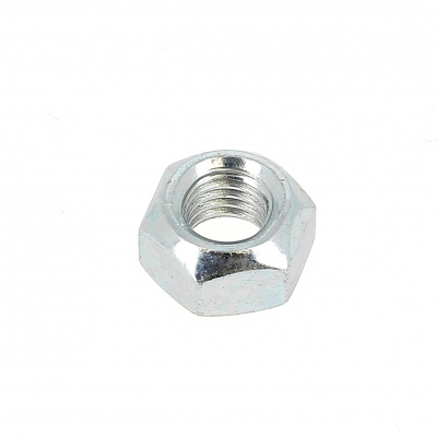 All Steel Lock Nut, White Zinc Steel301