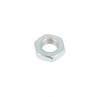 Thin Hex Nut, Hm, White Zinc Steel, DIN 439