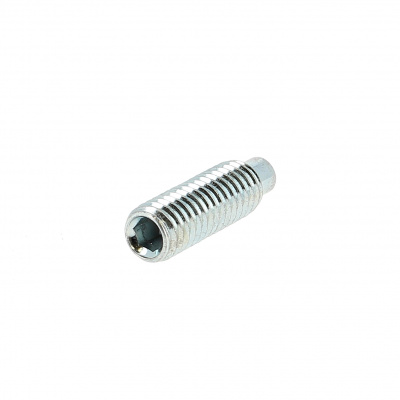 Hex Socket Headless, Dog Point, White Zinc 14.9 Steel, DIN 915
