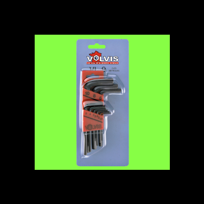 Set of 9 Male Wrenches, Short Series, 1.5 - 10