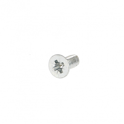 Thread-forming, Countersunk Pozidriv Head, White Zinc Steel, DIN 7500M