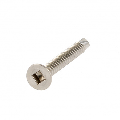 Self-drilling, Countersunk Head, Square, Stainless Steel, DIN 7504O